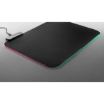 Non-slip gaming mouse pad with lighting modes black colour fourth view