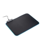 Non-slip gaming mouse pad with lighting modes black colour