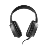 Extendable gaming headphones with lighting and mic black colour first view