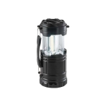 Flashlight with powerful lamp and handle on the side black colour first view