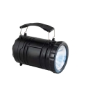 Flashlight with powerful lamp and handle on the side black colour third view