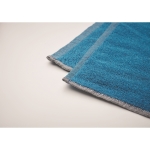 SEAQUAL® towel made of recycled polyester, 500 g/m2 turquoise colour fifth photographic view