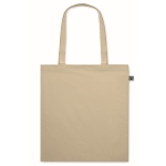 Cotton tote bag with long handles, fairtrade, 140 g/m2 ivory colour second view