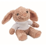 Bunny plush toy with white sweatshirt white colour