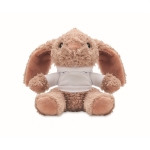 Bunny plush toy with white sweatshirt white colour fourth view