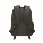 Laptop backpack made of RPET with cooling compartment, 15'' black colour third view