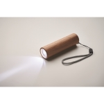 3 mode rechargeable wooden flashlight, 5W wood colour second photographic view