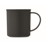 Vintage recycled plastic mug, 300 ml black colour second view