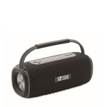 Wireless portable speaker with AUX, USB and TF ports view with print area