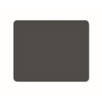 Black rectangular mouse pad made from recycled material black colour fifth view