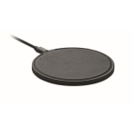 Fast wireless charger made from recycled plastic 15W black colour