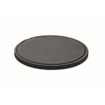 Fast wireless charger made from recycled plastic 15W black colour second view