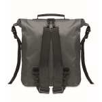 Waterproof polyester roll-top backpack, 30 L dark grey colour second view