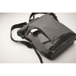 Waterproof polyester roll-top backpack, 30 L dark grey colour