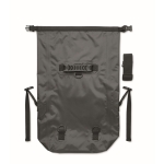 Waterproof polyester roll-top backpack, 30 L dark grey colour seventh view