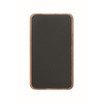 Rectangular wireless charger made of acacia wood, 15W black colour sixth view