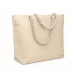 Bag with cord handles in natural tone, 220 g/m2 beige colour