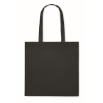 Tote bag made of RPET, non-woven with long handles, 80 g/m2 black colour second view