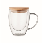 Double-walled cup made of borosilicate glass, 300 ml transparent colour