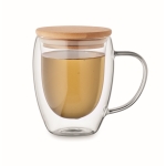 Double-walled cup made of borosilicate glass, 300 ml transparent colour second view