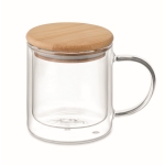 Cup made of double-walled borosilicate glass, 300 ml transparent colour