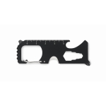 Small multifunctional tool with 8 functions black colour third view