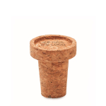 Bottle stopper made from 100% cork for wine bottles view with print area