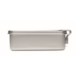 Stainless steel lunch box with removable handle, 750ml silver colour eighth view