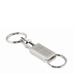 2-part unfolding keyring made of zinc alloy view with print area