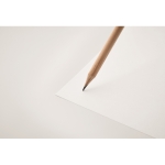 Pencil in natural color with eraser wood colour third photographic view