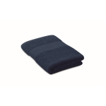 Absorbent towel made from 100% organic cotton, 360 g/m2, 50x35 blue colour