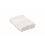 Absorbent towel made from 100% organic cotton, 360 g/m2, 50x35 white colour