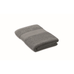 Absorbent towel made from 100% organic cotton, 360 g/m2, 50x35 grey colour