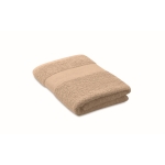 Absorbent towel made from 100% organic cotton, 360 g/m2, 50x35 ivory colour