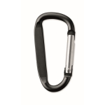 Aluminium carabiners in many colours to hang things on black colour