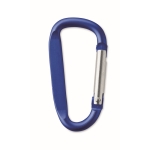 Aluminium carabiners in many colours to hang things on blue colour