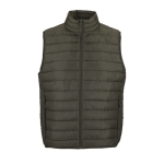 Men's gilet, side pockets, 280 g/m2, SOL'S Stream military green colour