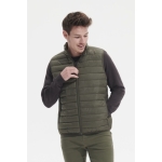 Men's gilet, side pockets, 280 g/m2, SOL'S Stream military green colour photographic view