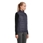 Women's corporate gilet, side pockets, 280 g/m2, SOL'S Stream navy-blue colour third photographic view