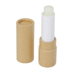 Sustainable lip balm in recycled paper packaging, SPF 15 natural colour