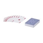 Classic deck of cards with 54 playing cards and 2 jokers in paper box white colour