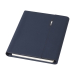 Recycled polyester portfolio with cardholder and mobile stand navy-blue colour