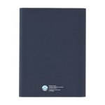 Recycled polyester portfolio with cardholder and mobile stand navy-blue colour