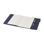 Recycled polyester portfolio with cardholder and mobile stand navy-blue colour