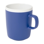 Ceramic mug with matte exterior and white interior, 310 ml royal blue colour