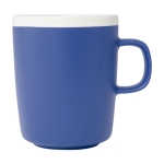 Ceramic mug with matte exterior and white interior, 310 ml royal blue colour