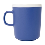 Ceramic mug with matte exterior and white interior, 310 ml royal blue colour