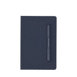 Eco notebook with integrated pen and lined pages