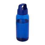 Recycled plastic office bottle with wide handle, 500 ml blue colour