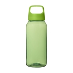 Recycled plastic office bottle with wide handle, 500 ml green colour